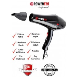 POWERTEC TR-901 PROFESYONEL FÖN KURUTMA MAKİNESİ 