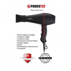 POWERTEC TR-601 PROFESYONEL FÖN KURUTMA MAKİNESİ 