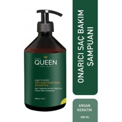 Doctor QUEEN ARGAN & KERATİN AŞIRI YIPRANMIŞ ve KURU SAÇLAR İÇİN BAKIM ŞAMPUANI 500ML